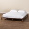 Baxton Studio Alivia Mid-Century Modern Walnut Brown Finished Wood King Size Bed Frame 238-13264-ZORO - alternate 4